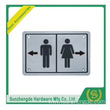 BTB SSP-014SS Stainless Steel Rectangle Baby Toilet Glass Door Sign